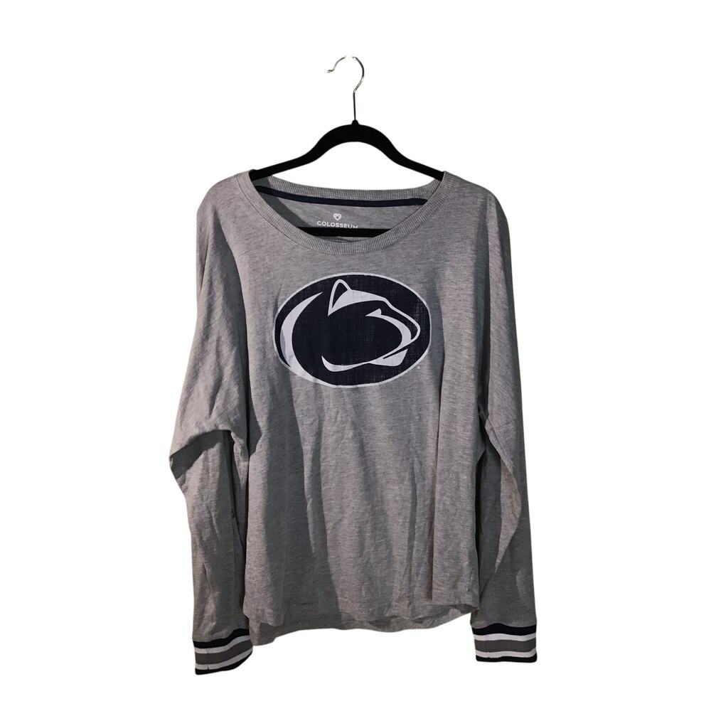 Colosseum Penn State Gray long sleeve Crew neck Top Sz. XL Collegiate Casual
